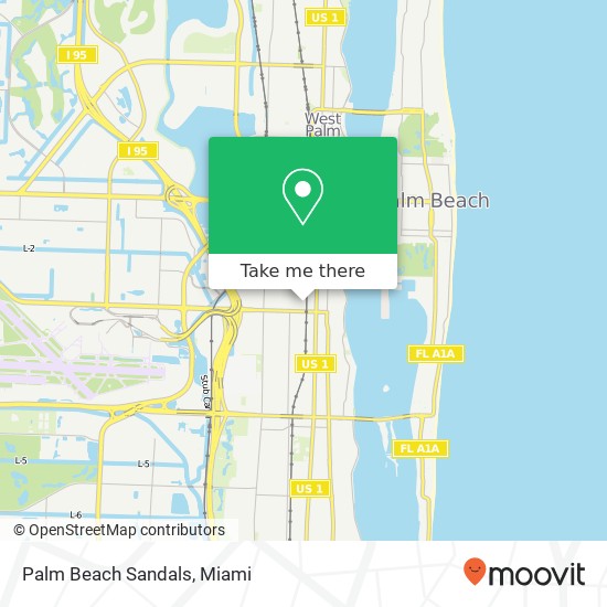 Mapa de Palm Beach Sandals