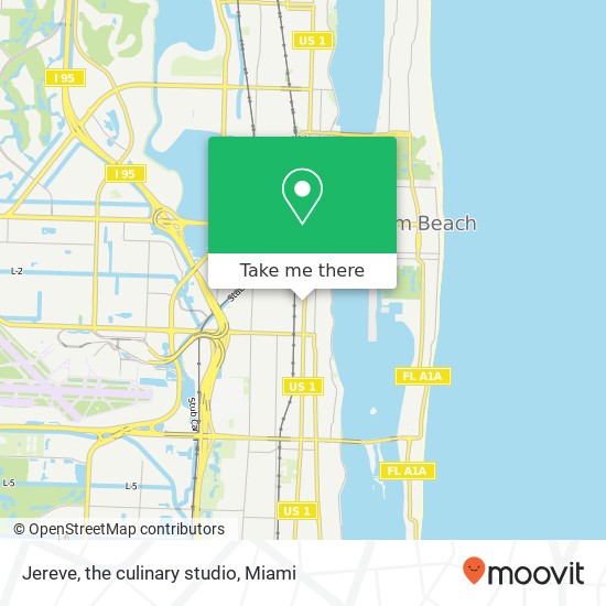 Jereve, the culinary studio map