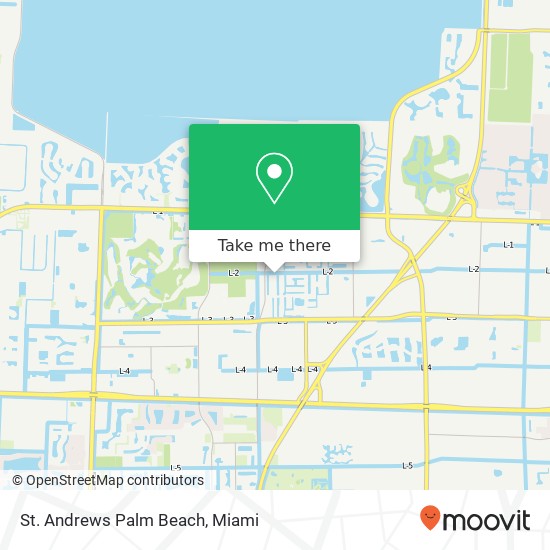 St. Andrews Palm Beach map