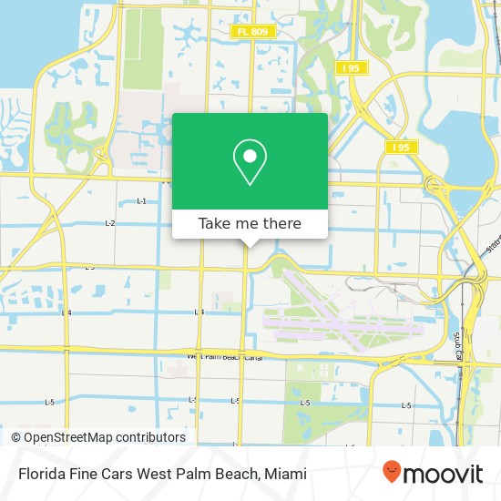 Florida Fine Cars West Palm Beach map