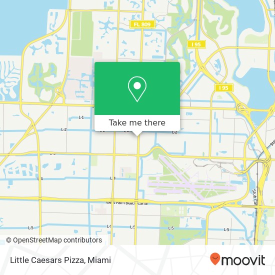 Mapa de Little Caesars Pizza