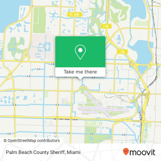 Mapa de Palm Beach County Sheriff