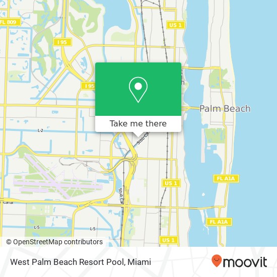 Mapa de West Palm Beach Resort Pool