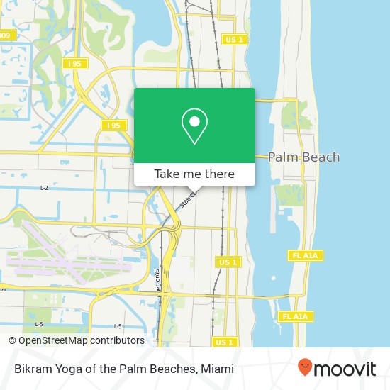 Mapa de Bikram Yoga of the Palm Beaches