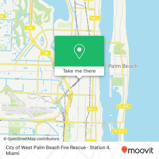 City of West Palm Beach Fire Rescue - Station 4 map