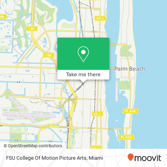 FSU College Of Motion Picture Arts map