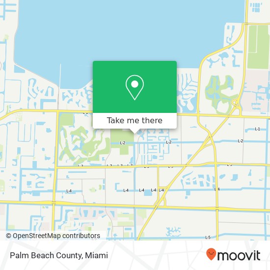 Palm Beach County map