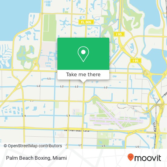 Mapa de Palm Beach Boxing