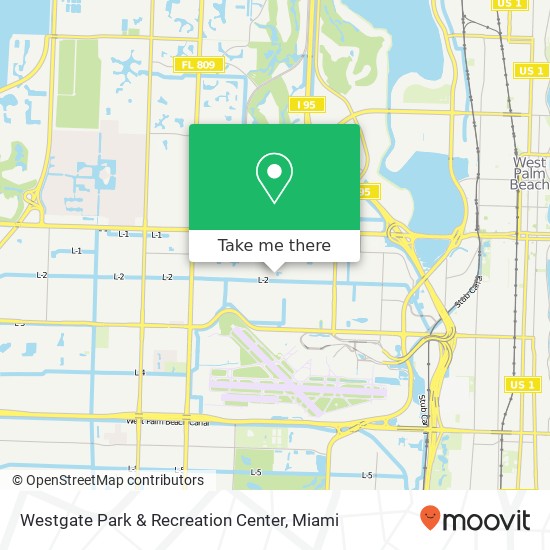 Mapa de Westgate Park & Recreation Center