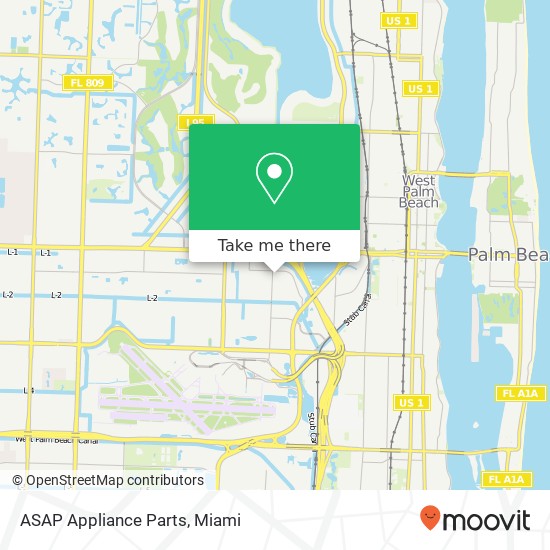 ASAP Appliance Parts map