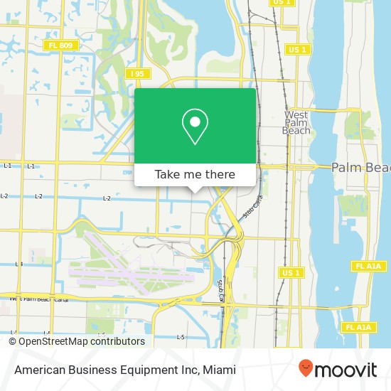 American Business Equipment Inc map