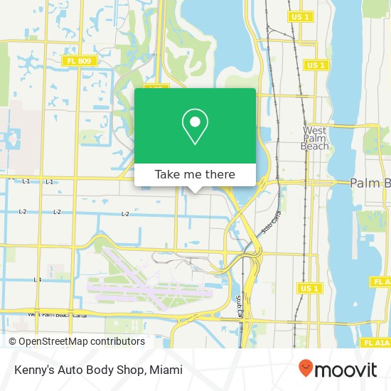 Kenny's Auto Body Shop map