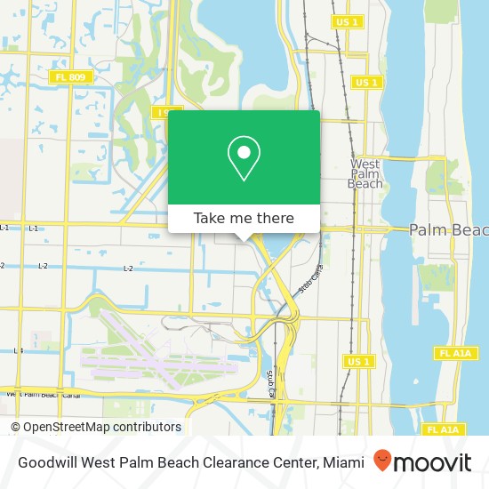 Goodwill West Palm Beach Clearance Center map