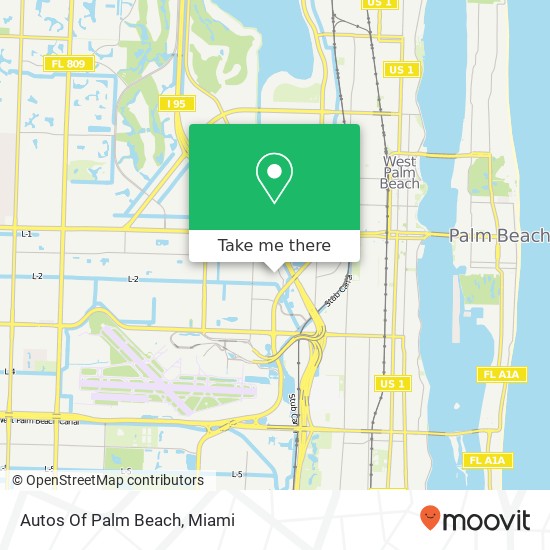 Autos Of Palm Beach map