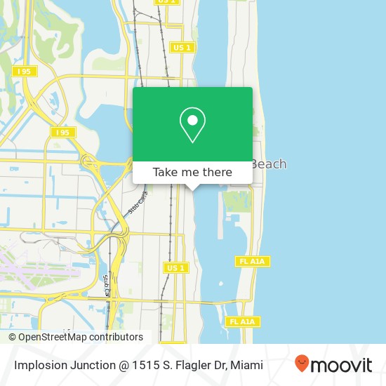 Mapa de Implosion Junction @ 1515 S. Flagler Dr