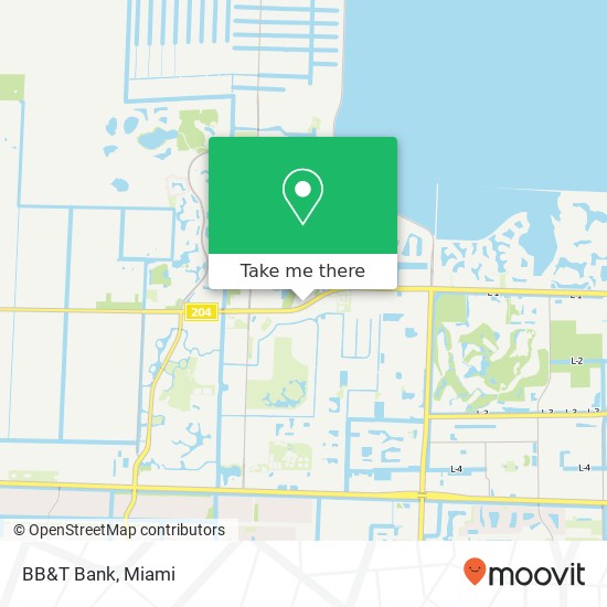 BB&T Bank map