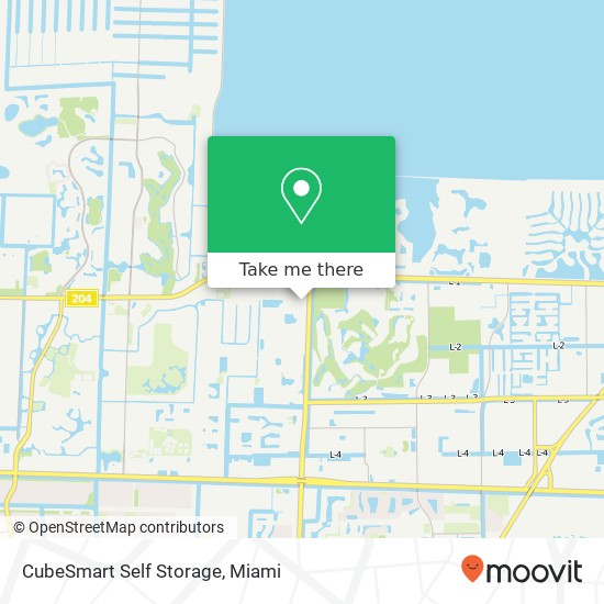 Mapa de CubeSmart Self Storage