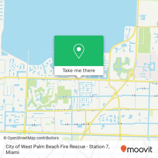 City of West Palm Beach Fire Rescue - Station 7 map