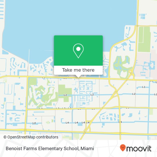Benoist Farms Elementary School map