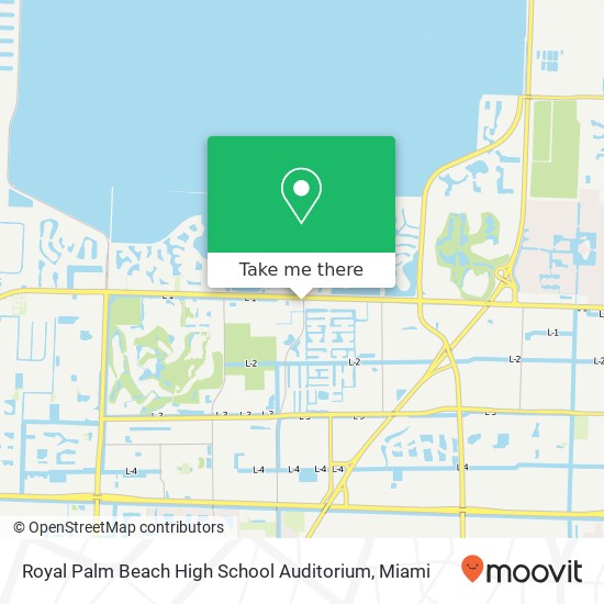 Royal Palm Beach High School Auditorium map
