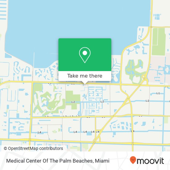 Medical Center Of The Palm Beaches map
