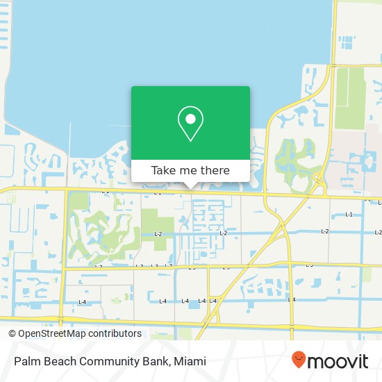 Palm Beach Community Bank map