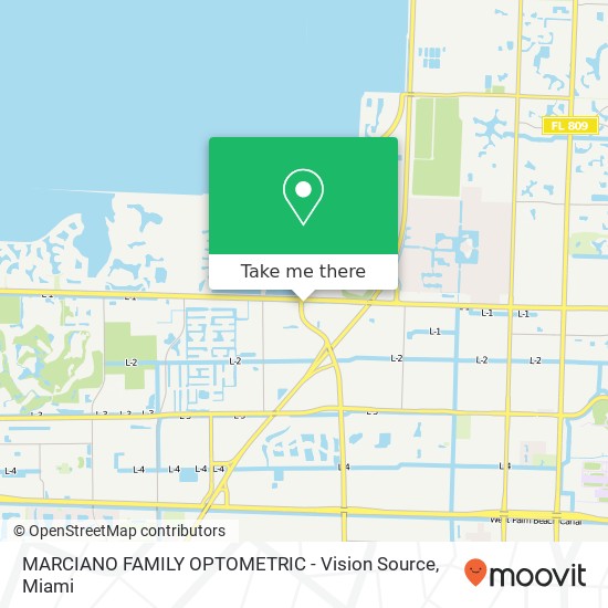 Mapa de MARCIANO FAMILY OPTOMETRIC - Vision Source