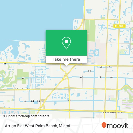 Mapa de Arrigo Fiat West Palm Beach