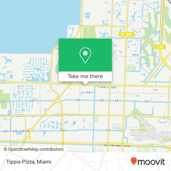 Tippis Pizza map