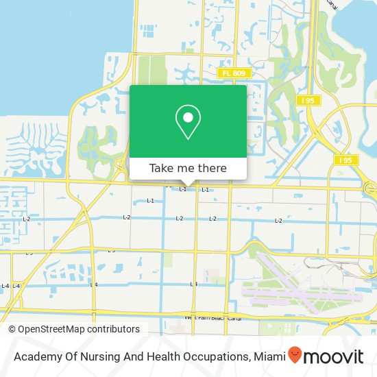 Academy Of Nursing And Health Occupations map