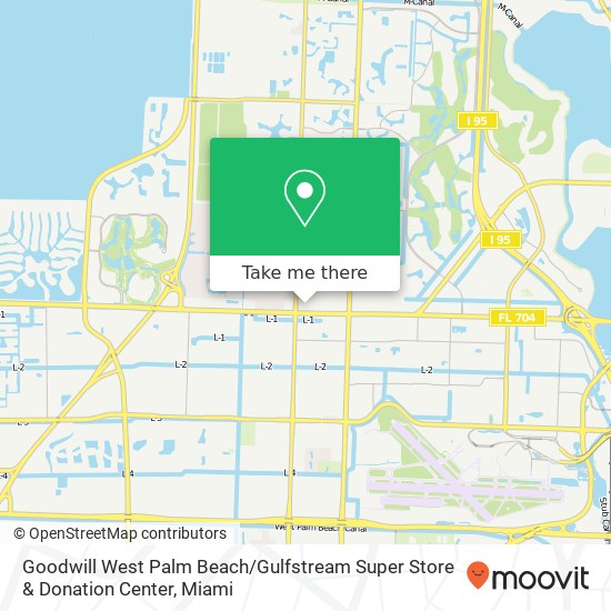 Mapa de Goodwill West Palm Beach / Gulfstream Super Store & Donation Center