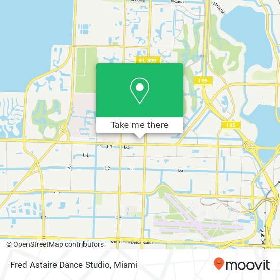 Mapa de Fred Astaire Dance Studio