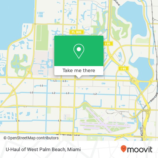 Mapa de U-Haul of West Palm Beach