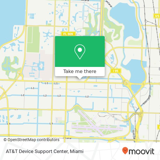 AT&T Device Support Center map