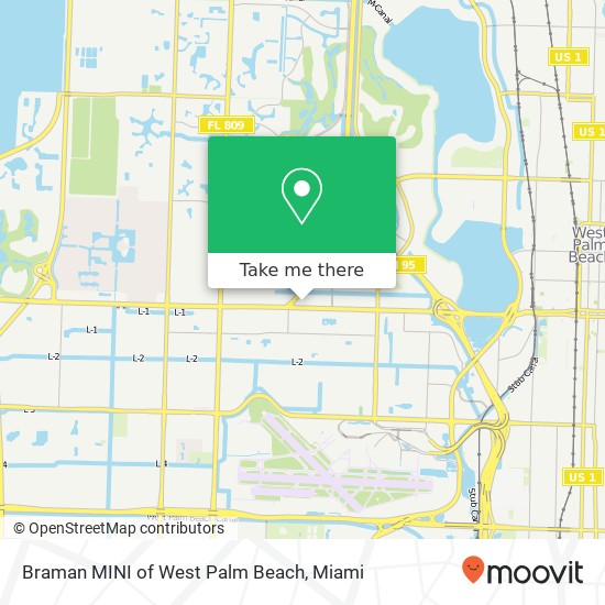 Braman MINI of West Palm Beach map