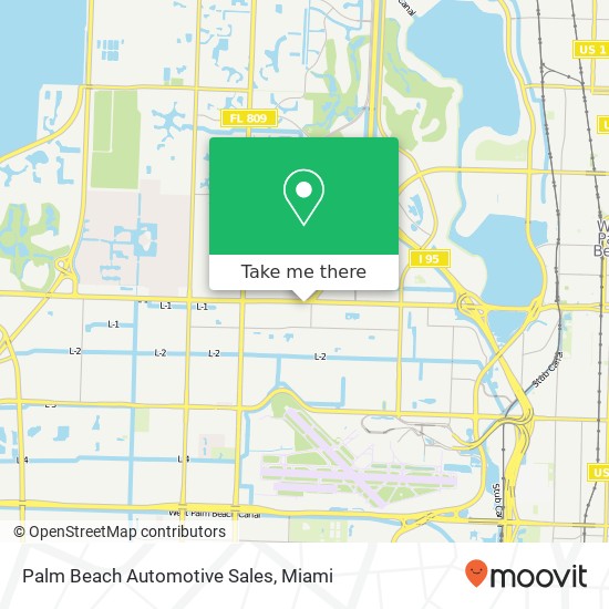 Mapa de Palm Beach Automotive Sales