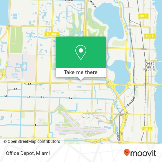 Office Depot map