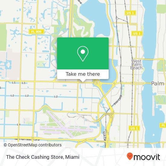 The Check Cashing Store map