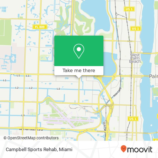 Mapa de Campbell Sports Rehab