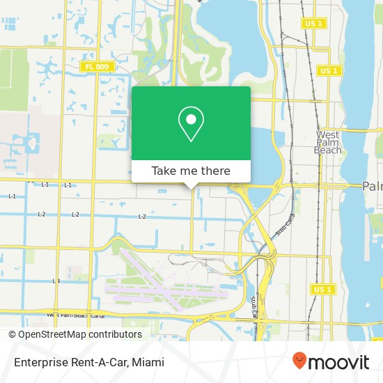 Enterprise Rent-A-Car map