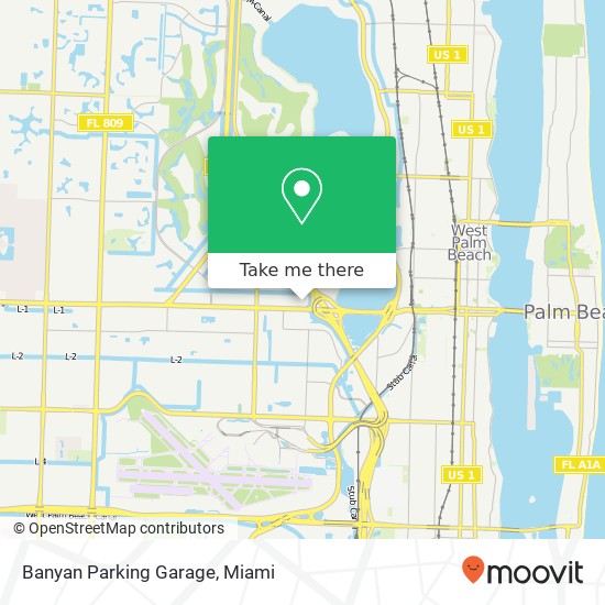 Mapa de Banyan Parking Garage