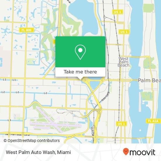 West Palm Auto Wash map