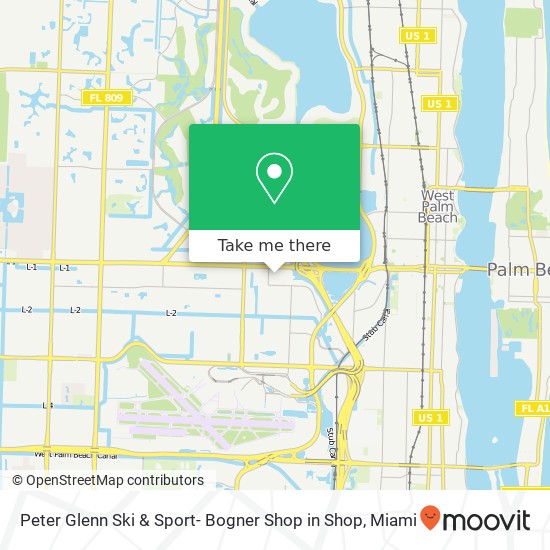 Mapa de Peter Glenn Ski & Sport- Bogner Shop in Shop