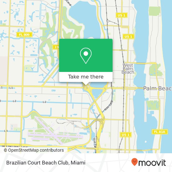 Brazilian Court Beach Club map