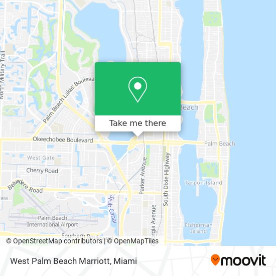 West Palm Beach Marriott map