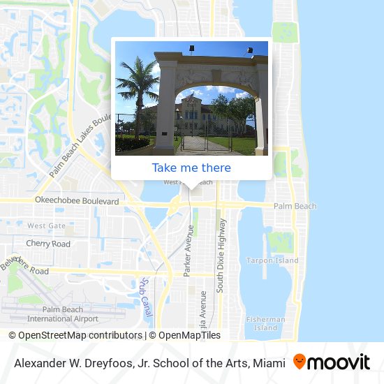 Alexander W. Dreyfoos, Jr. School of the Arts map