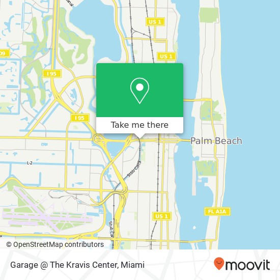 Garage @ The Kravis Center map