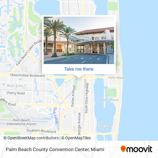 Palm Beach County Convention Center map