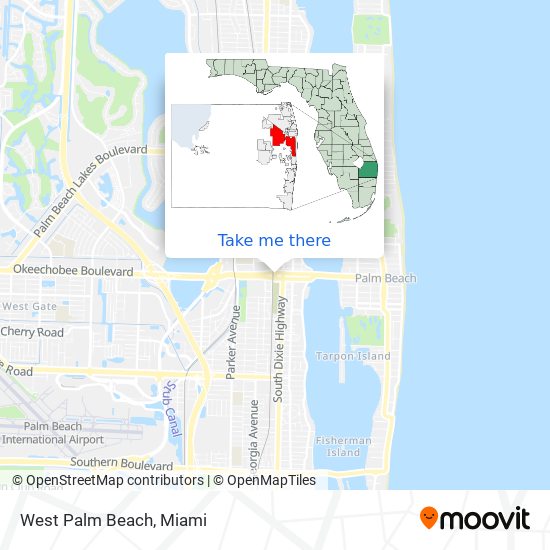 Mapa de West Palm Beach