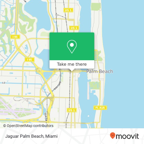 Jaguar Palm Beach map